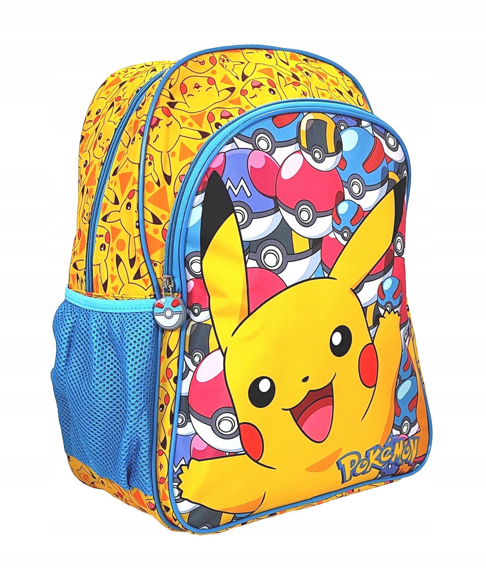 Veľký školský batoh Pokémon Pikachu s jednou hlavnou priehradkou a bočnými vreckami